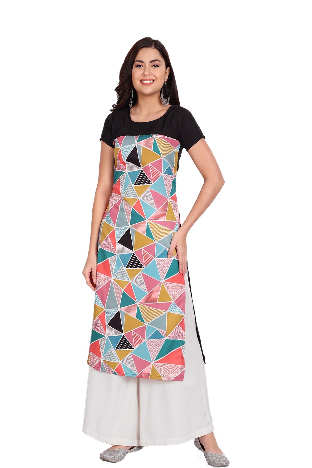 Crape Kurti 2 Daily Wear Wholesale Printed Kurtis
